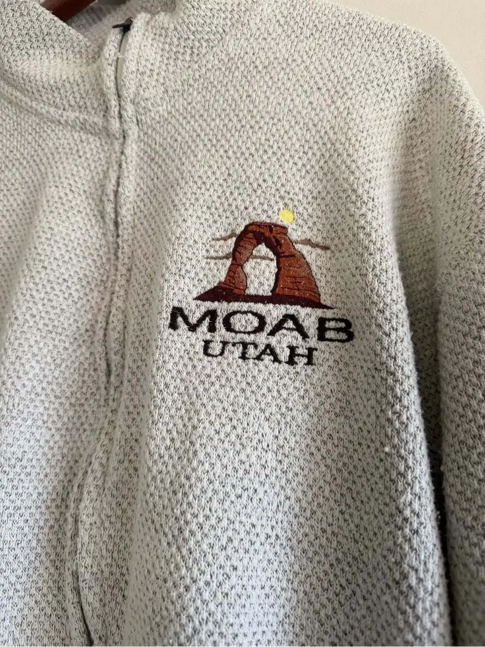 Moab Utah Ragwear Full Zip Knit Jacket | Outdoorsy Desert Granola